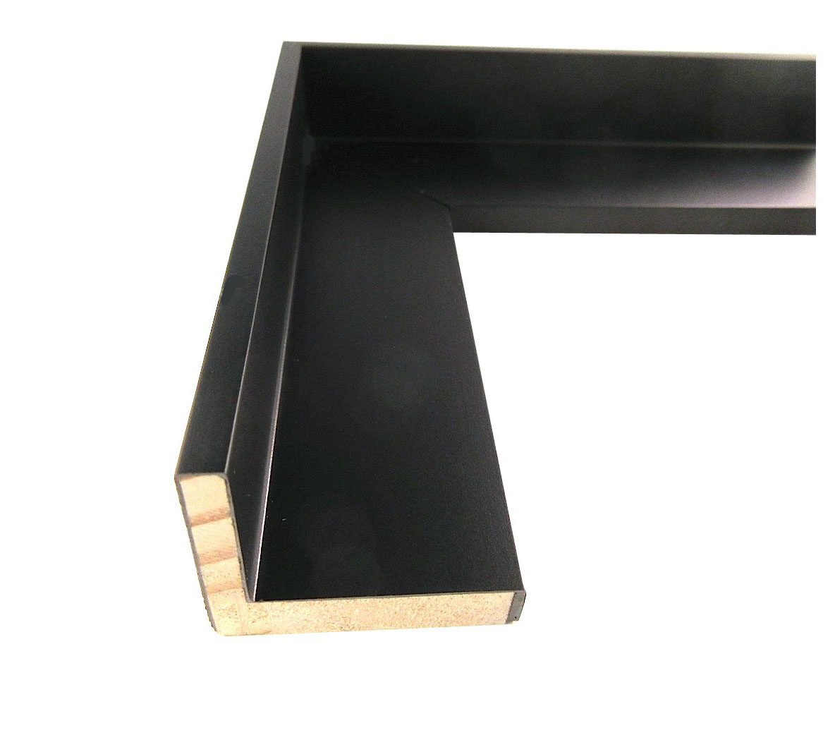 83541G Black Floater Moulding in Lengths (1" Rabbet Depth) Framing 4 Yourself