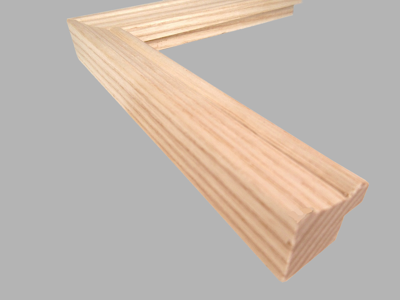 Unfinished Ash Single Flute Picture Frame | Framing 4 Yourself