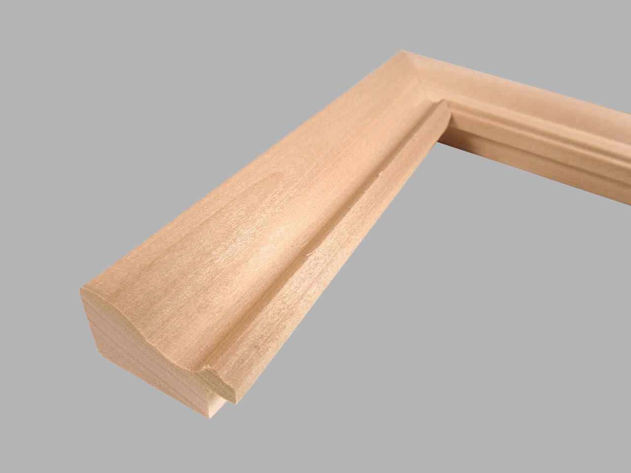 Unfinished Poplar Slope & Channel Picture Frame Framing 4 Yourself