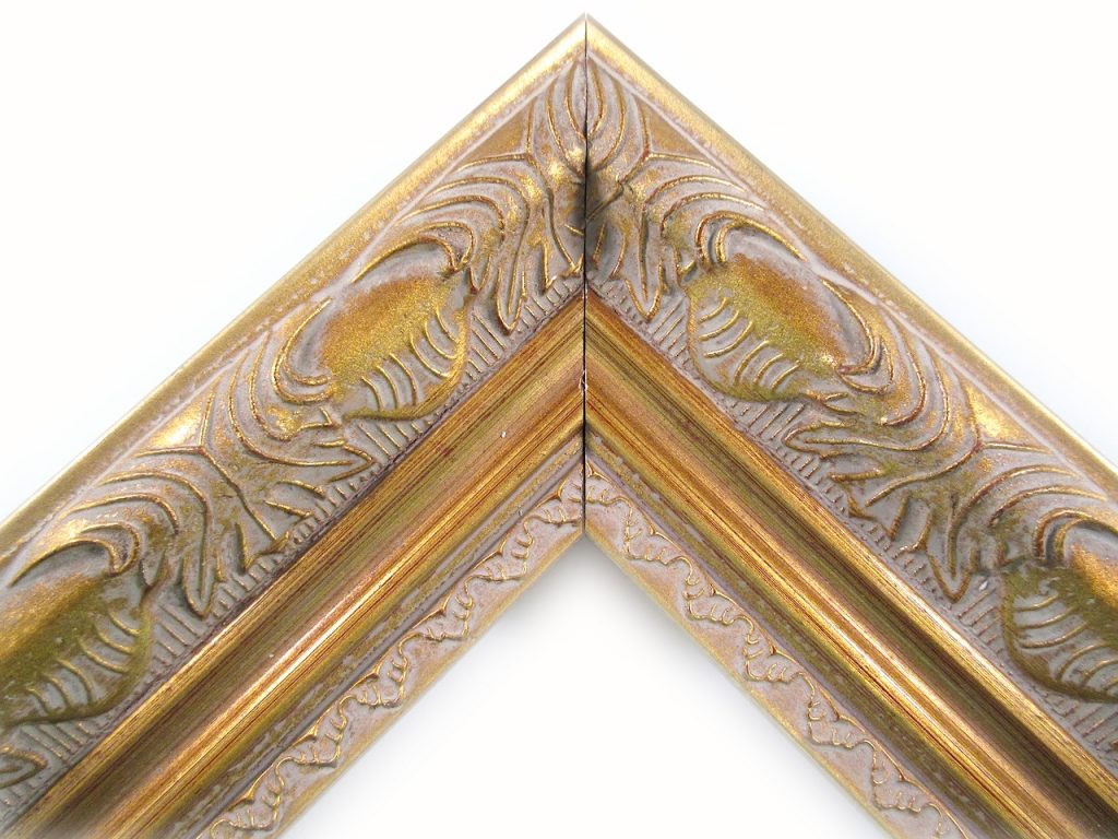 21/2 Inch Wide Gold Ornate Picture Frame Moulding in Lengths Style
