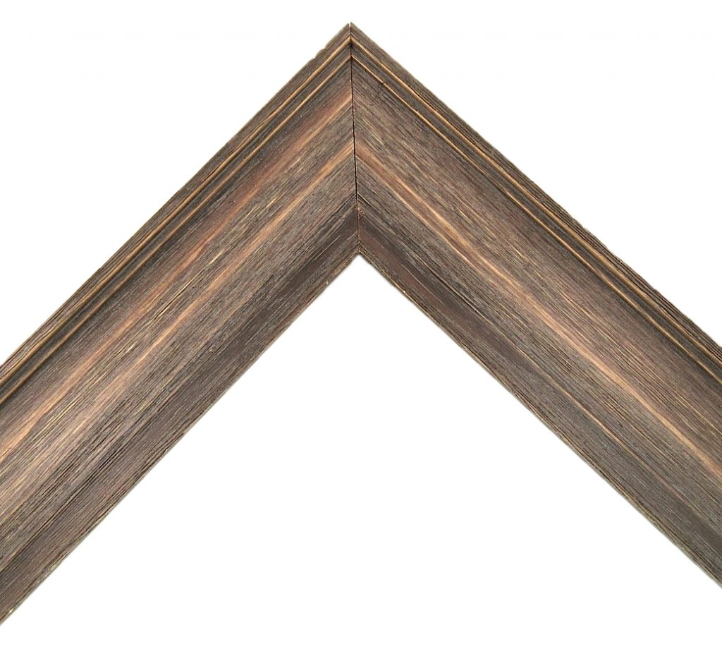 Rustic Barnwood Walnut Picture Frame Moulding in Lengths (2" Width