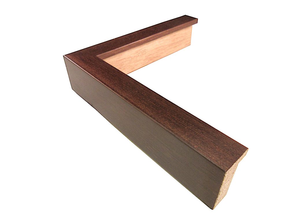 5/8 Inch Wide Dark Walnut Wood Picture Frame Moulding in Lengths 2913