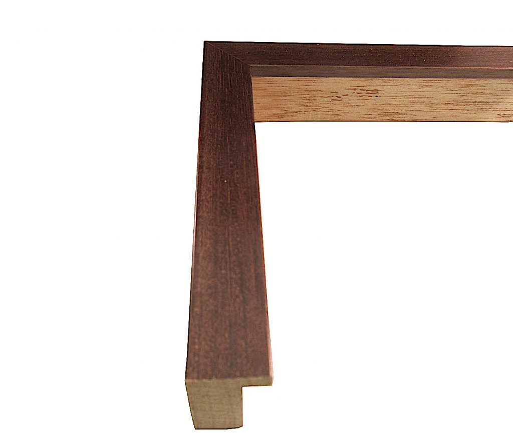 5/8 Inch Wide Dark Walnut Wood Picture Frame Moulding in Lengths 2913