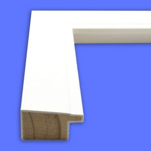 White 1-1/8" Wide Picture Frame Moulding in 99 Ft Wholesale Bundle - 8264-M