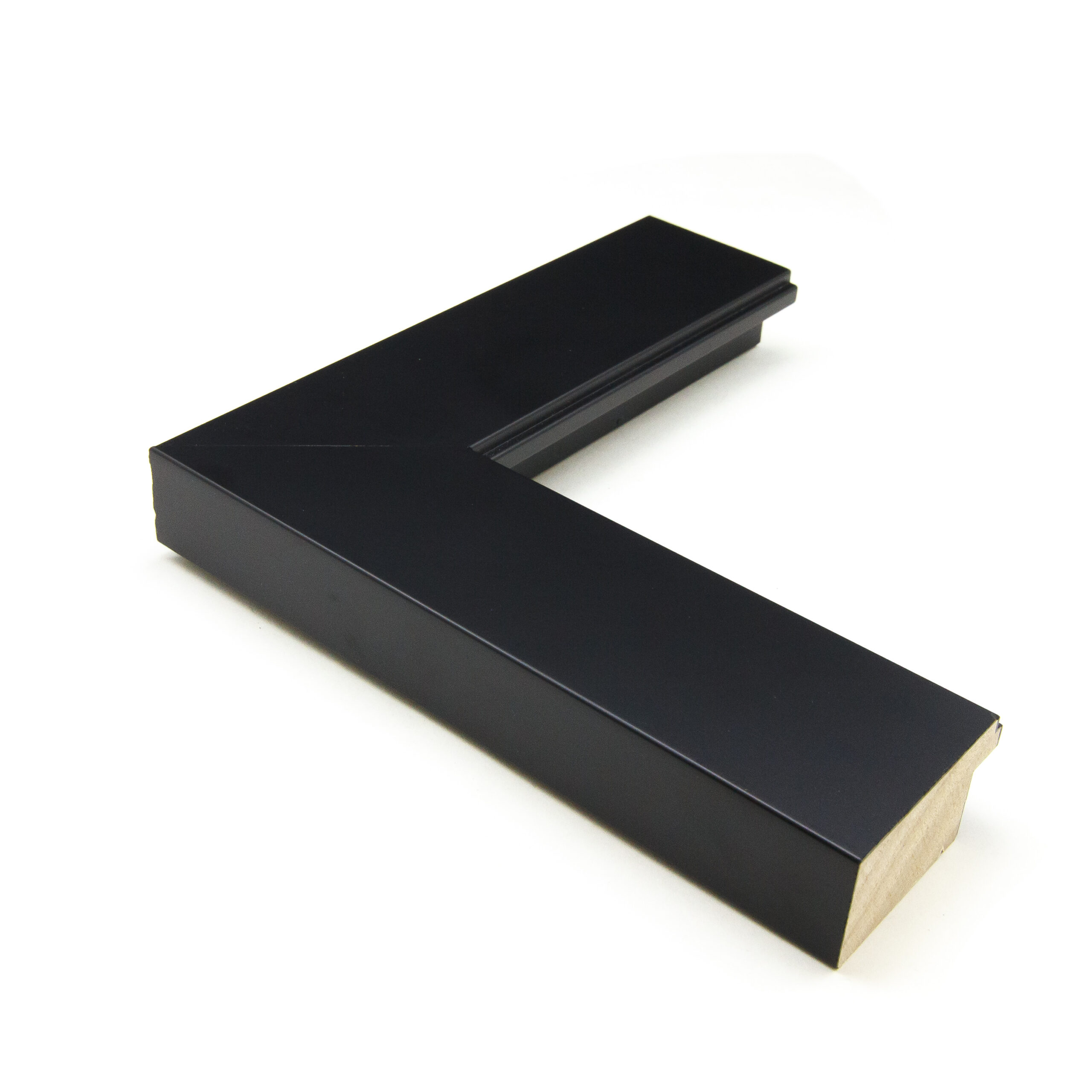 113/16 inch Wide Black Picture Frame Moulding in Lengths BLK11M Framing 4 Yourself