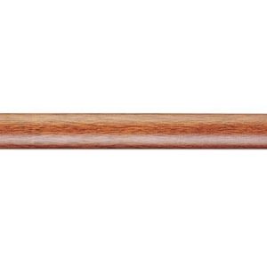 G-2922: 1" Wide Pecan Wood Frame with Curved Top (7/16" Rabbet)