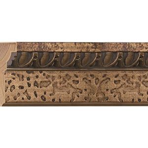 G-4631: 2 7/8" Wide Champagne Silver Antique Wood Frame (5/8" Rabbet)