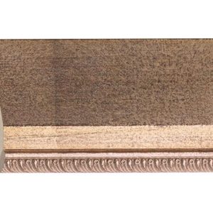 G-7463: 4" Wide Patina Copper Slanted Wood Frame with Scrolled Lip (1" Rabbet)