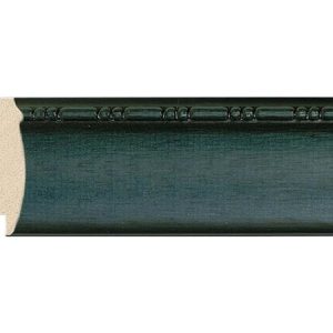 G-7509: 2 5/8" Wide Dark Green, Rounded Wood Frame with Beaded Edge (1/2" Rabbet)