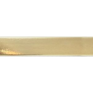 G-7911: 1 3/16" Bright Gold, Flat Face Wood Frame (1/2" Rabbet)