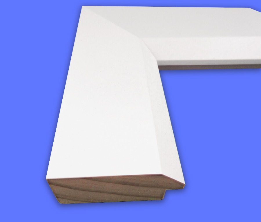 White 2" Wide Picture Frame Moulding in Lengths - N3311-M