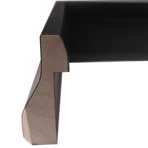 Black Shadowbox Moulding in a Wholesale Bundle – 96 Feet (2" Rabbet Depth) 80389-G