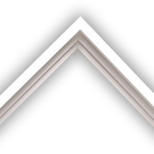 White Stepped Floater Frame - 1-1/2" Deep - FFY-95558-W-M