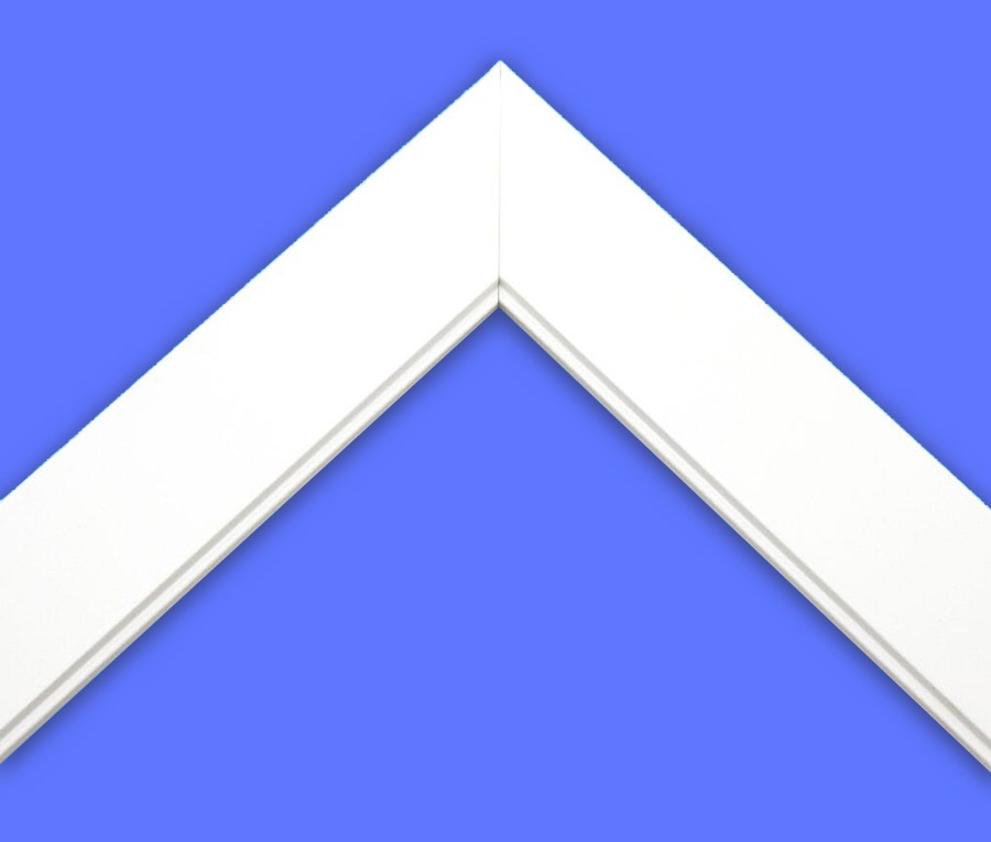 11/4 inch Wide White Picture Frame Moulding in Lengths WHT10M