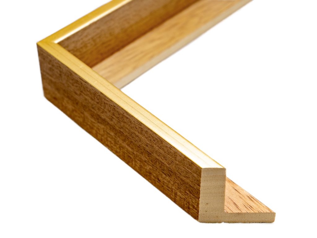 Natural Oak Grain Custom Cut Floater Frame 11/2 inch Rabbet Depth