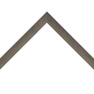 OM-84409: 3/4" Gray Grain, Flat Face Wood Frame (5/8" Rabbet)