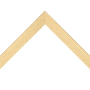 OM-84074: 3/4" Wide Raw Ayous Flat Face Wood Frame (1" Rabbet)