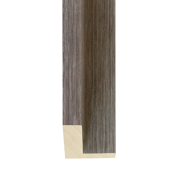 OM-84120: 9/16" Wide Anthracite Wood Floater Frame ( 1 1/2" Rabbet)