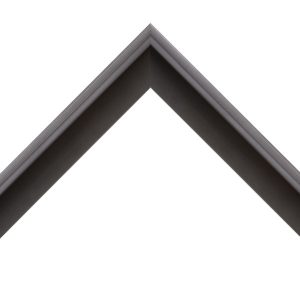 OM-84216: 3/8" Wide Gray Wash Floater With Black Wood Floater Frame (1 1/2" Rabbet)