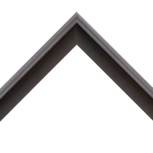 OM-84216: 3/8" Wide Gray Wash Floater With Black Wood Floater Frame (1 1/2" Rabbet)