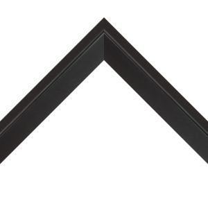 OM-84343: 3/8" Wide Matte Black Wood Floater Frame (1 5/8" Rabbet)