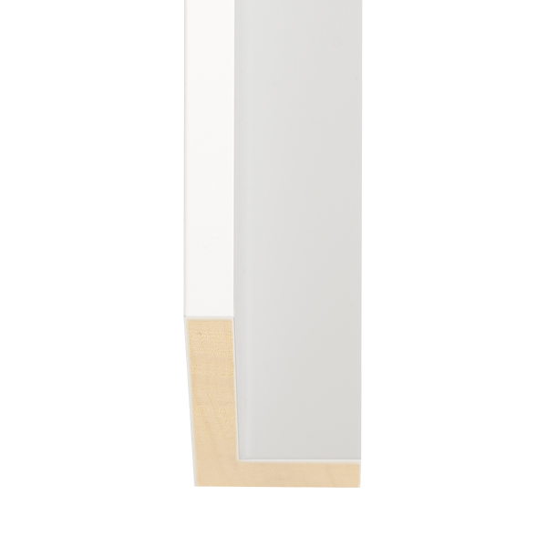 OM-84344: 3/8" Wide Matte White Wood Floater Frame (1 5/8" Rabbet)