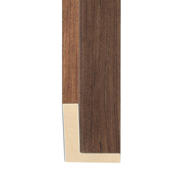 OM-84346: 3/8" Wide Walnut Stained Wood Floater Frame (1 5/8" Rabbet)