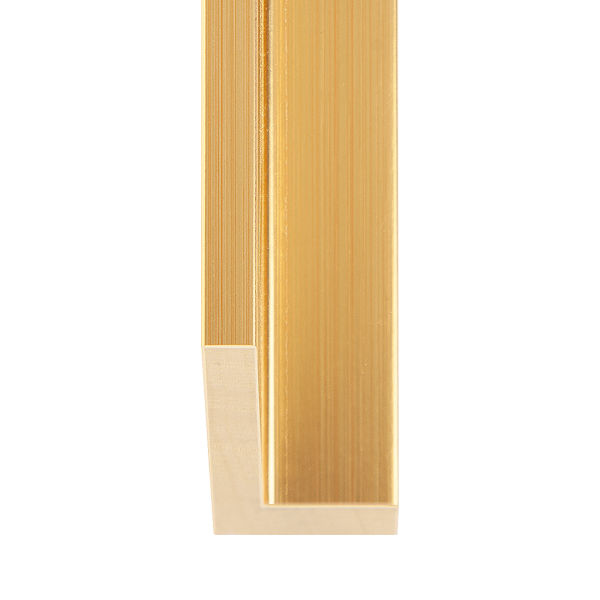 OM-84347: 3/8" Wide Warm Gold Leaf Wood Floater Frame (1 5/8" Rabbet)