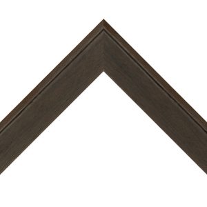OM-84429: 1/4" Wide Dark Walnut Veneer Wood Floater Frame (1 11/16" Rabbet)