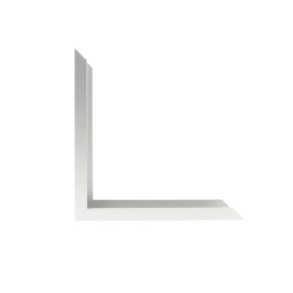 N-117-02: 7/16" Wide Frosted Silver with Flat Face ( 13/16" Rabbet Depth )