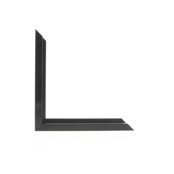 N-117-20: 7/16" Wide Anodic Black with Flat Face ( 13/16" Rabbet Depth )