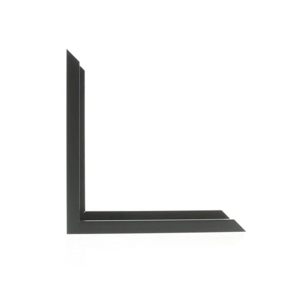N-117-21: 7/16" Wide Matte Black with Flat Face ( 13/16" Rabbet Depth )
