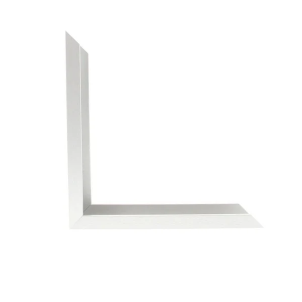N-117-400: 7/16" Wide Satin Brushed Aluminum with Flat Face ( 13/16" Rabbet Depth )