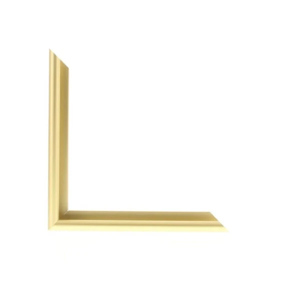 N-15-04: 3/8" Wide Frosted Gold with Rounded Face ( 5/8" Rabbet Channel )
