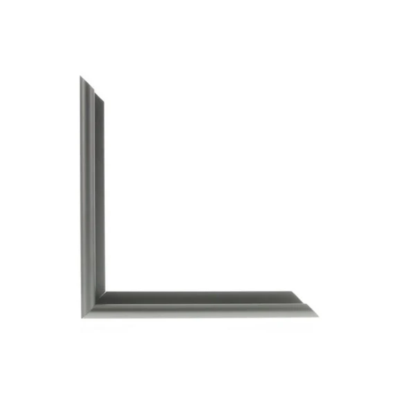 N-15-154: 3/8" Wide Florentine Grey with Rounded Face ( 5/8" Rabbet Channel )