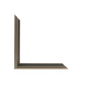 N-15-19: 3/8" Wide Frosted Walnut with Rounded Face ( 5/8" Rabbet Channel )