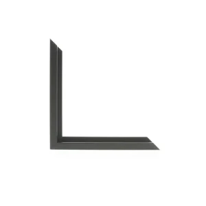 N-93-156: 7/16" Wide Florentine Black with Flat Face ( 1/2" Rabbet Depth )