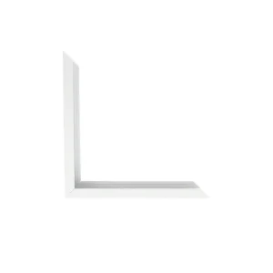 N-93-52: 7/16" Wide Bright White with Flat Face ( 1/2" Rabbet Depth )